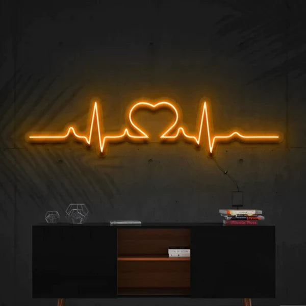 Finger Heart Neon Sign Handmade Led Love Gesture Light for Wall Decor Game  K-Pop Artwork Bedroom Living Room Cafe Lounge