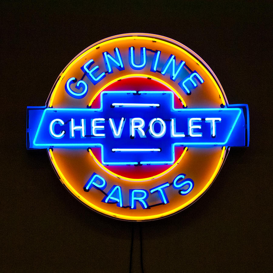 Chevy light up deals sign