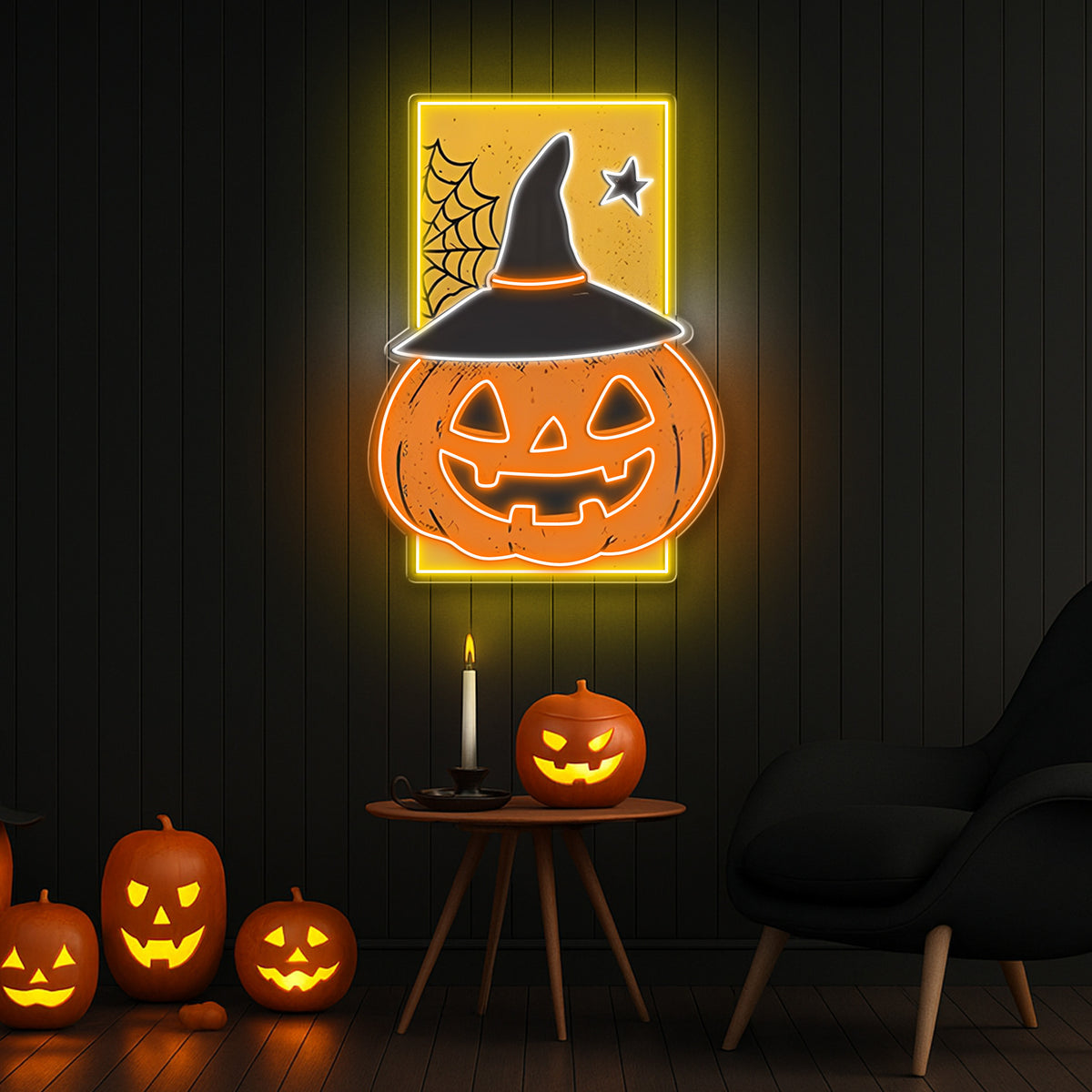 Spooky Halloween Neon Sign – LED Wall Light for Home, Bar, Party Decor