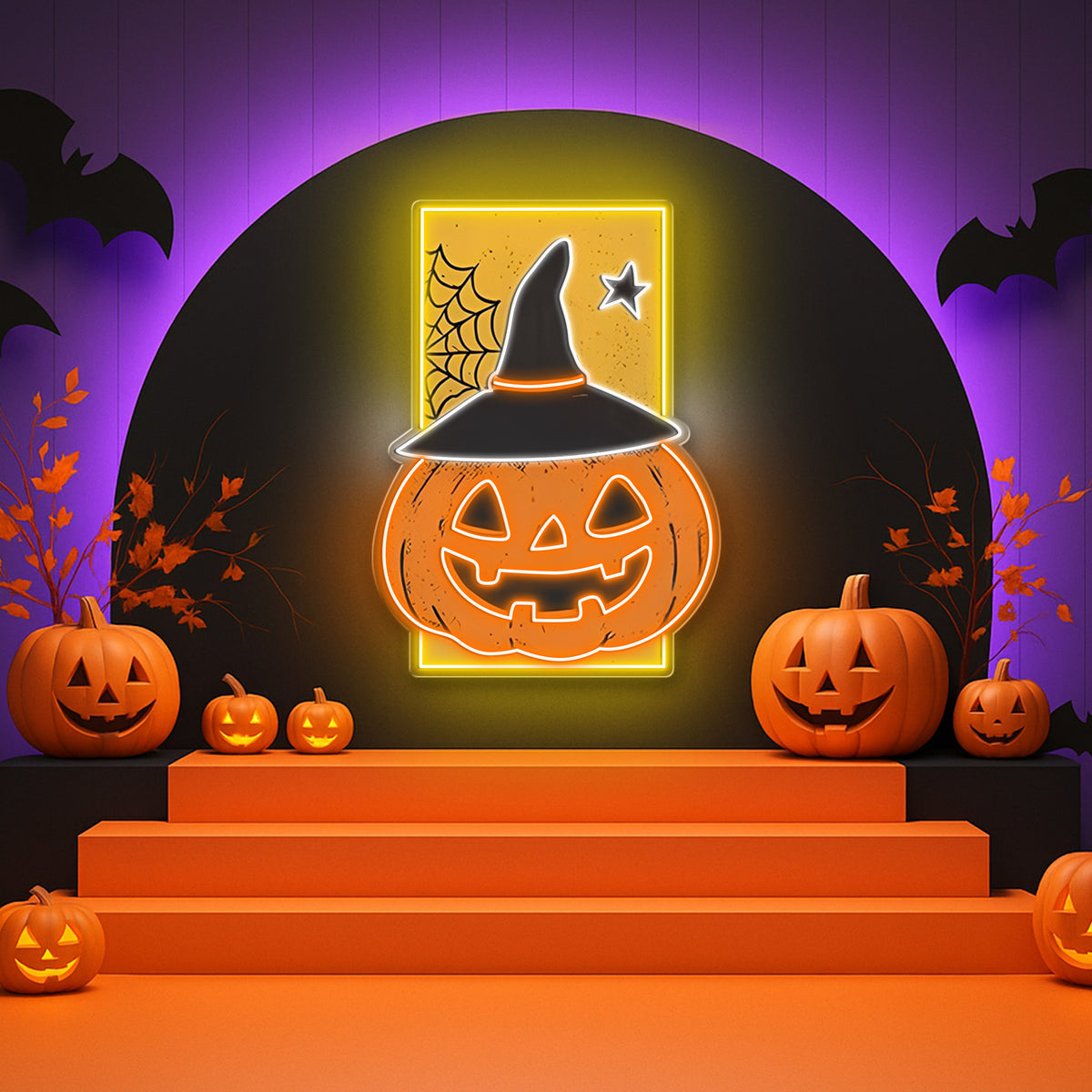 Spooky Halloween Neon Sign – LED Wall Light for Home, Bar, Party Decor