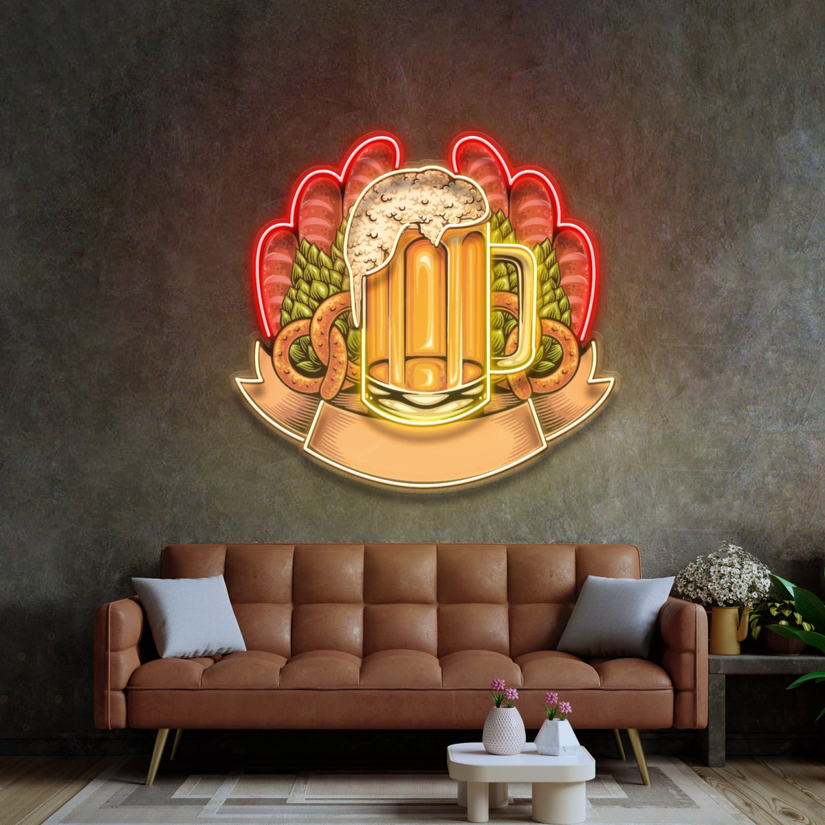 Beer Festival LED Neon Sign Light Pop Art