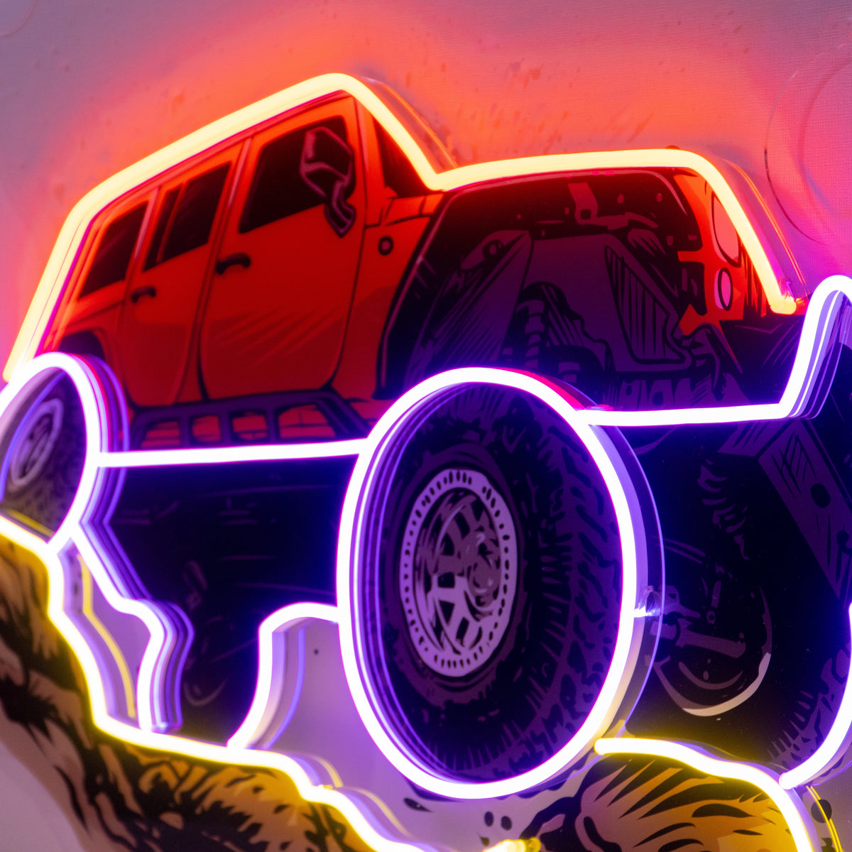 Rock Crowler LED Neon Sign Light Pop Art