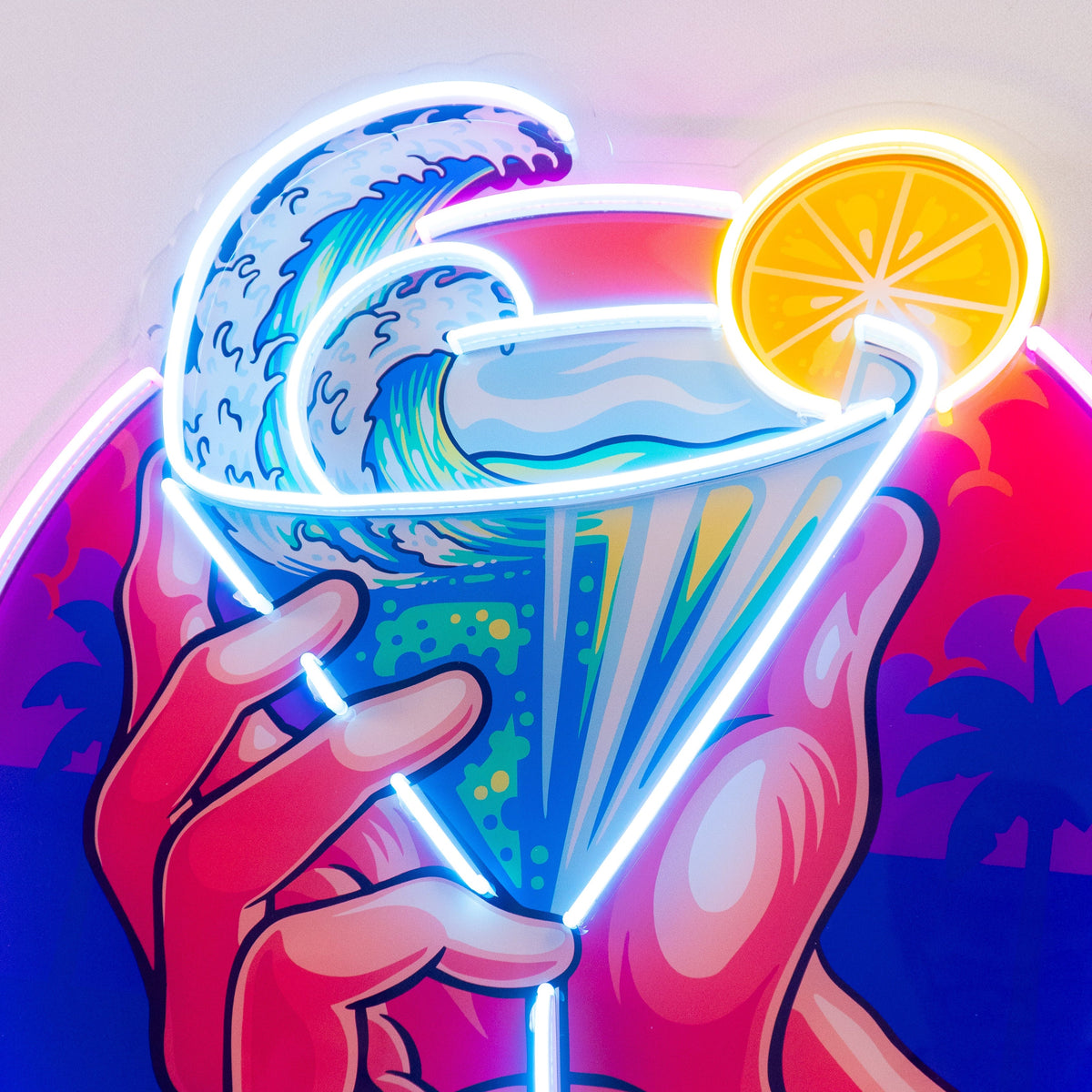 Tropical Mocktail LED Neon Sign Light Pop Art