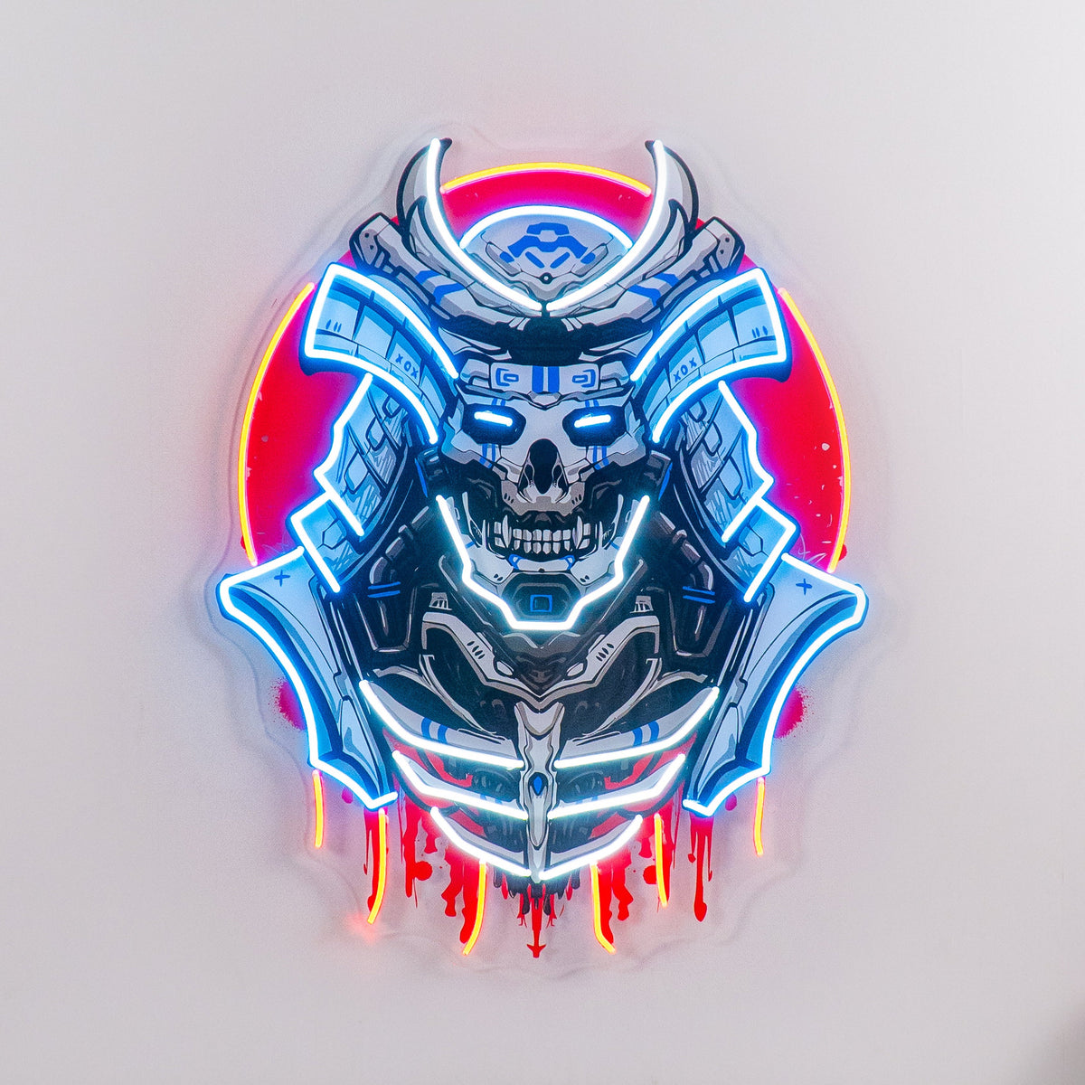 The Japanese Samurai Robot LED Neon Sign Light Pop Art