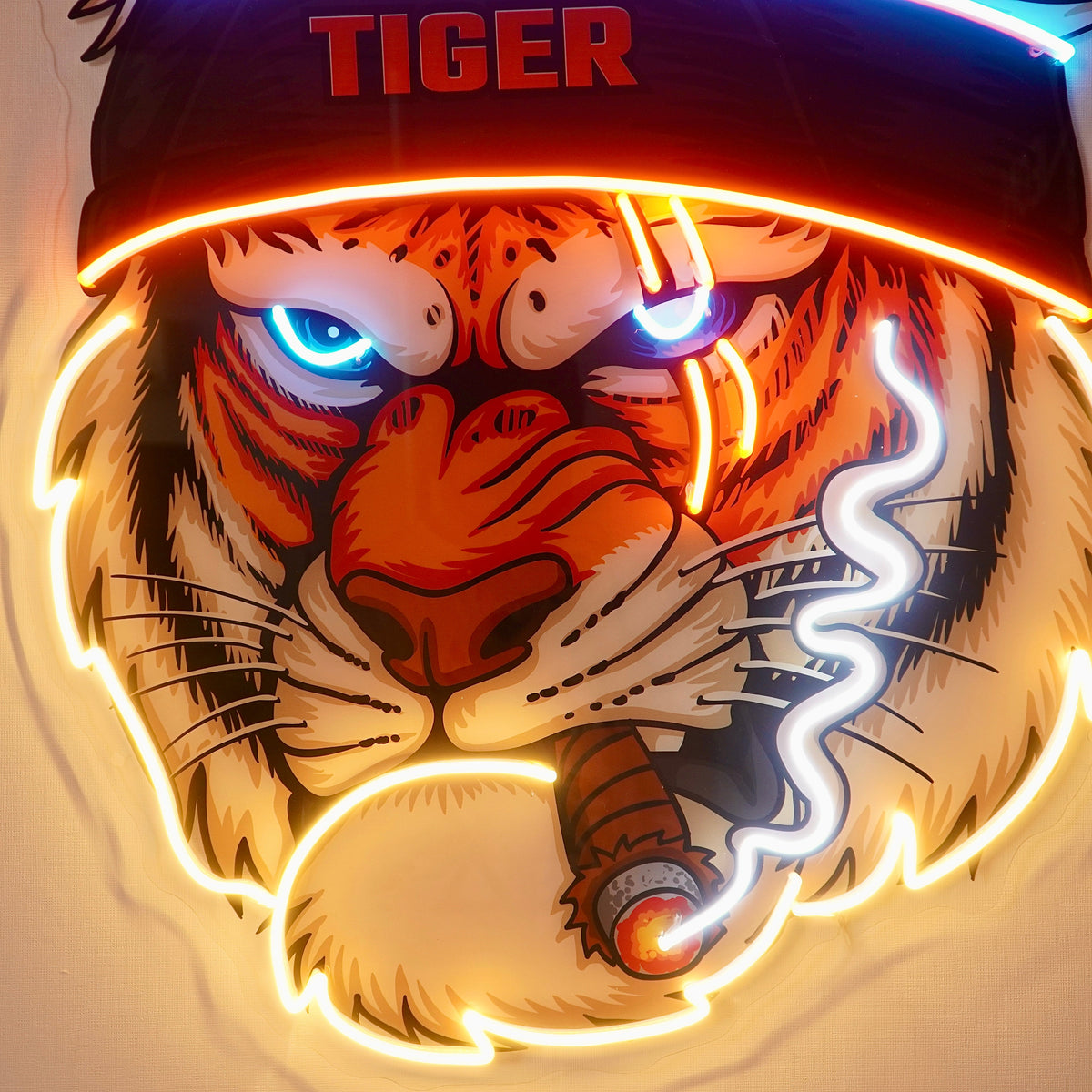 Tiger Smoking LED Neon Sign Light Pop Art