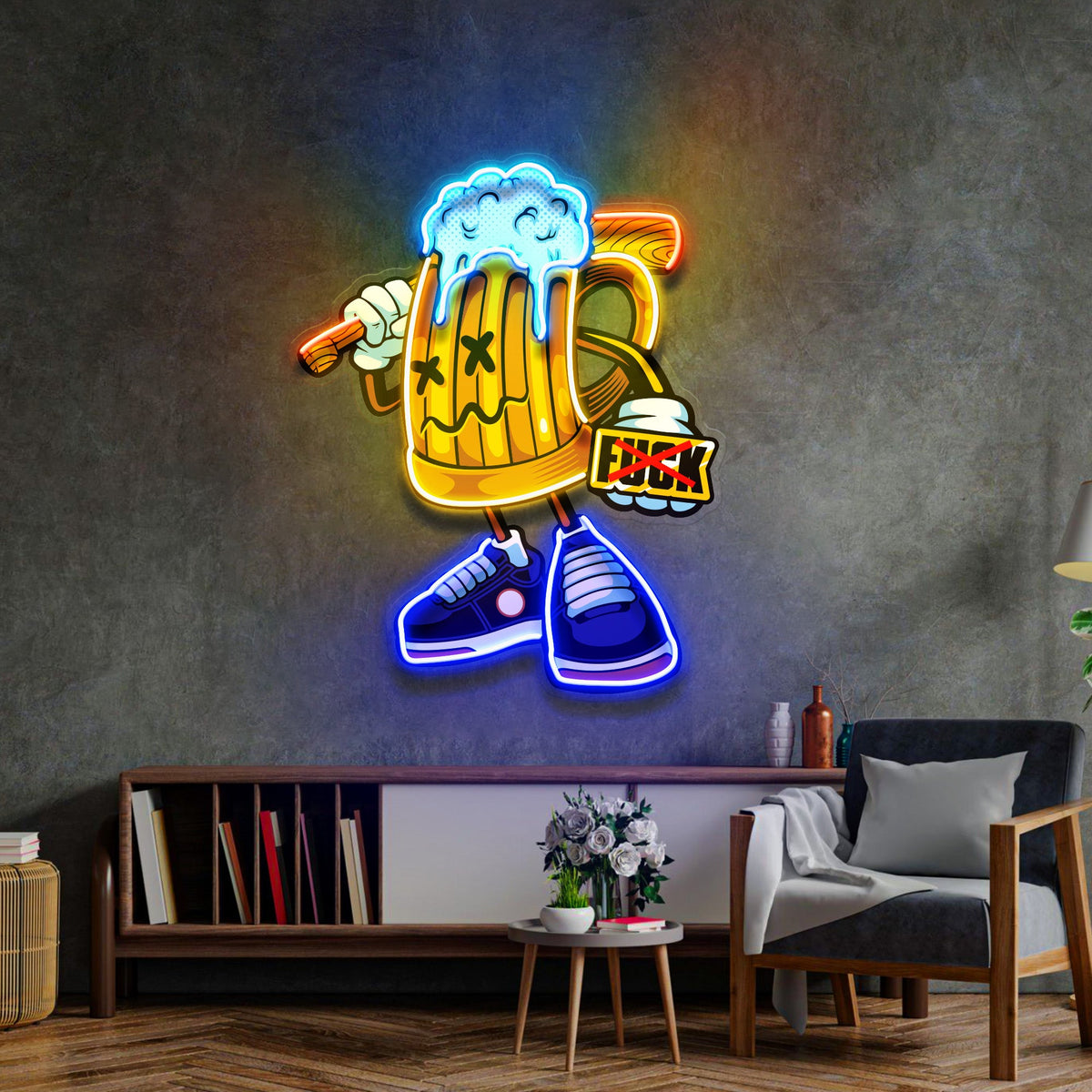 Go Get It Beer LED Neon Sign Light Pop Art