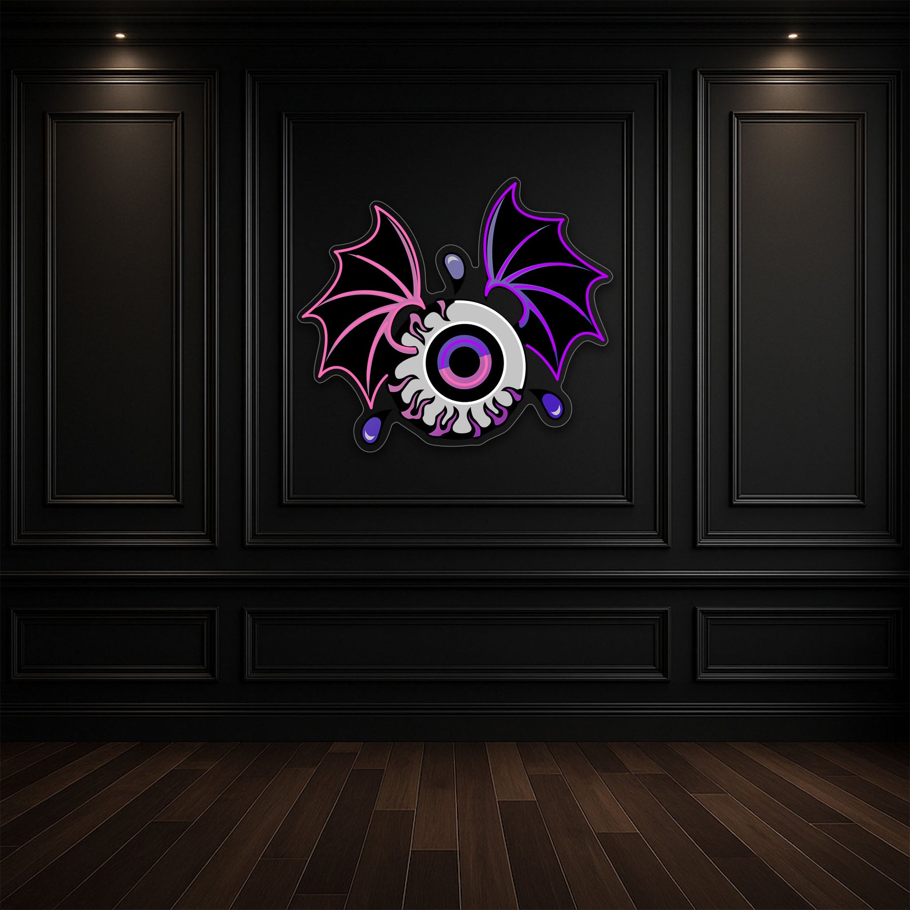 Bat Eye Neon Sign – Spooky Halloween LED Wall Light for Haunted Home & Party Décor
