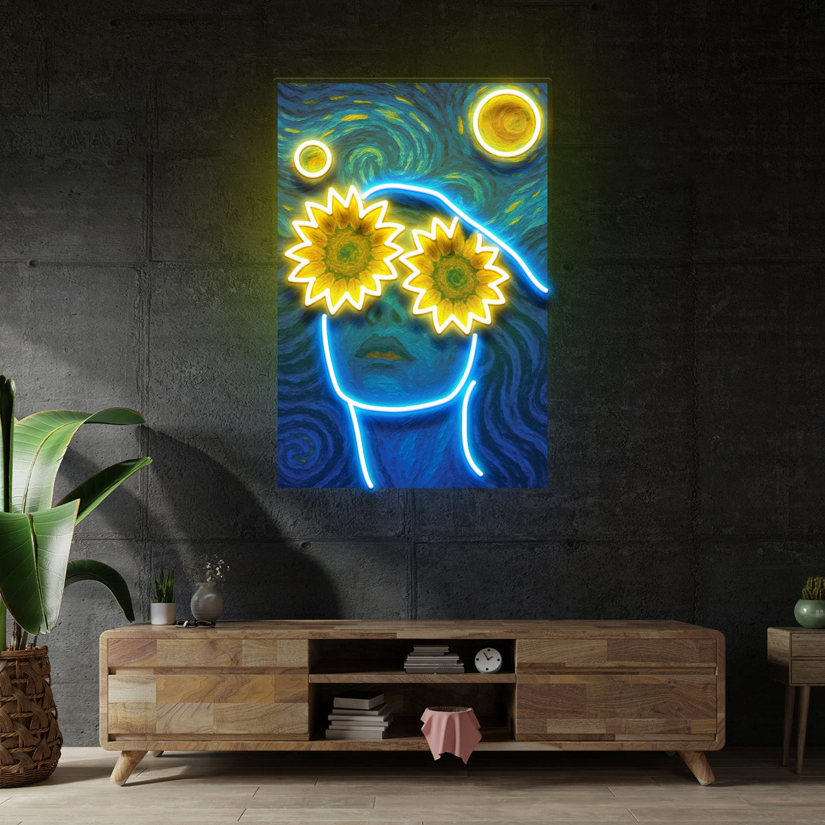 Sunflower Dreams LED Neon Sign Light Pop Art