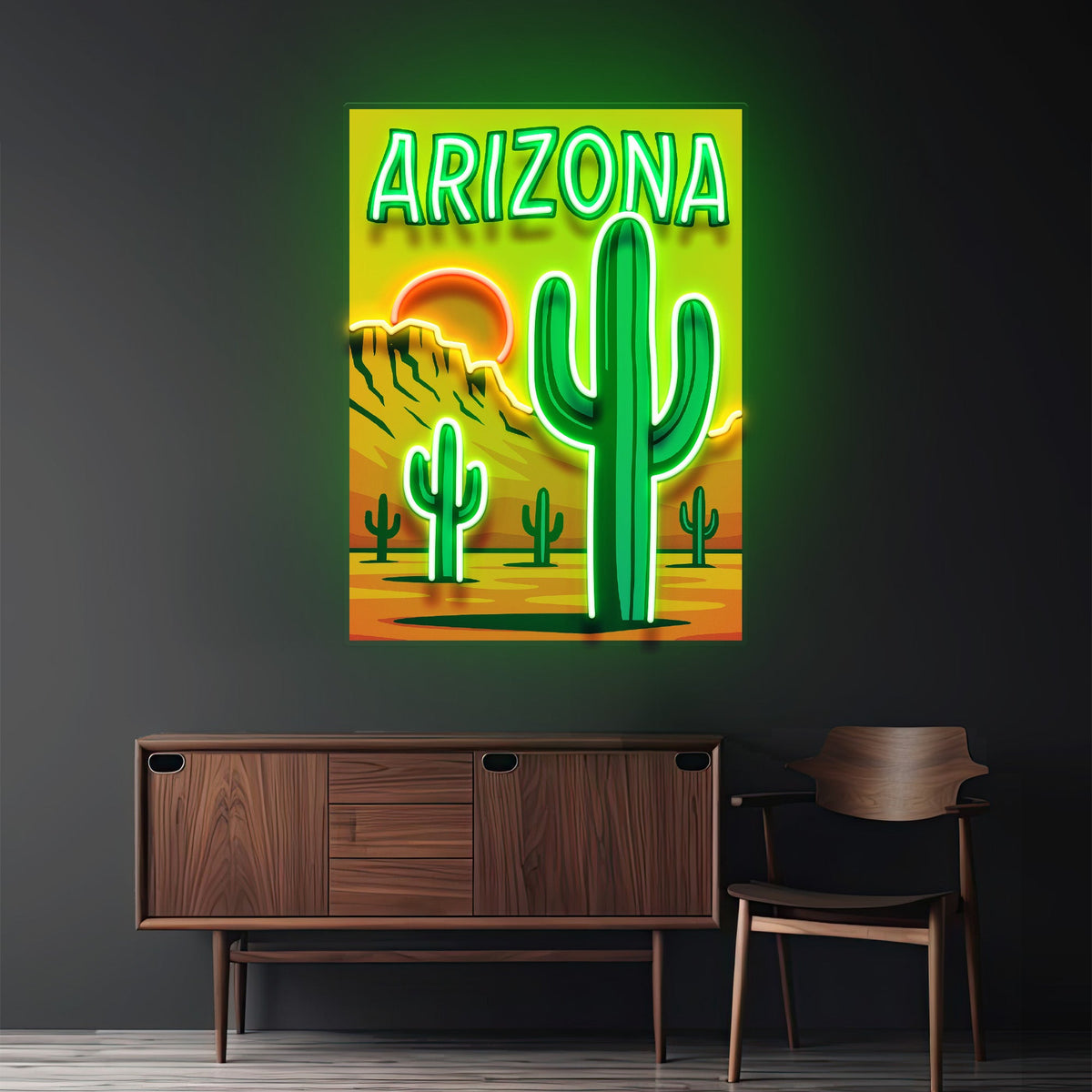 Sunset in the Southwest LED Neon Sign Light Pop Art