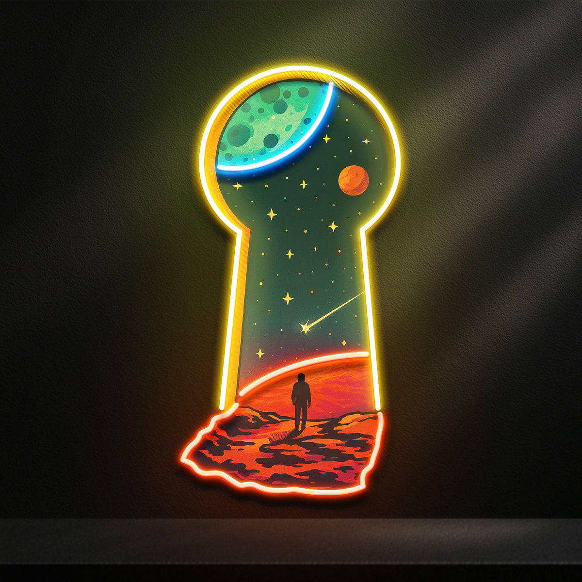 Unlock the Universe LED Neon Sign Light Pop Art