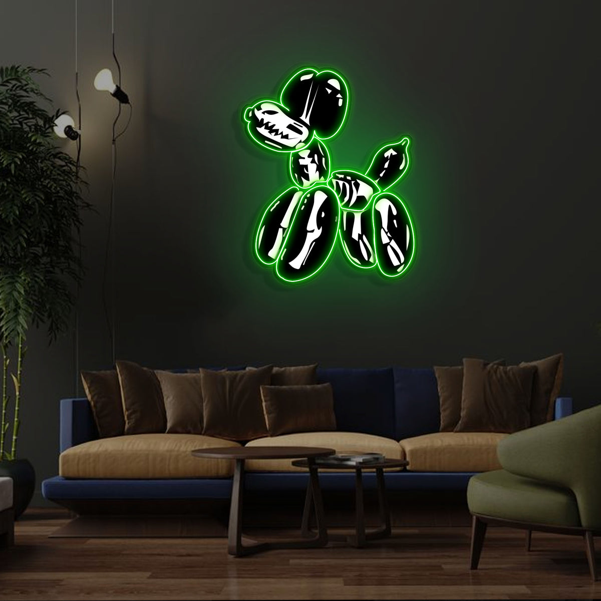 "Balloon Dog X-Ray" Neon x Acrylic Artwork