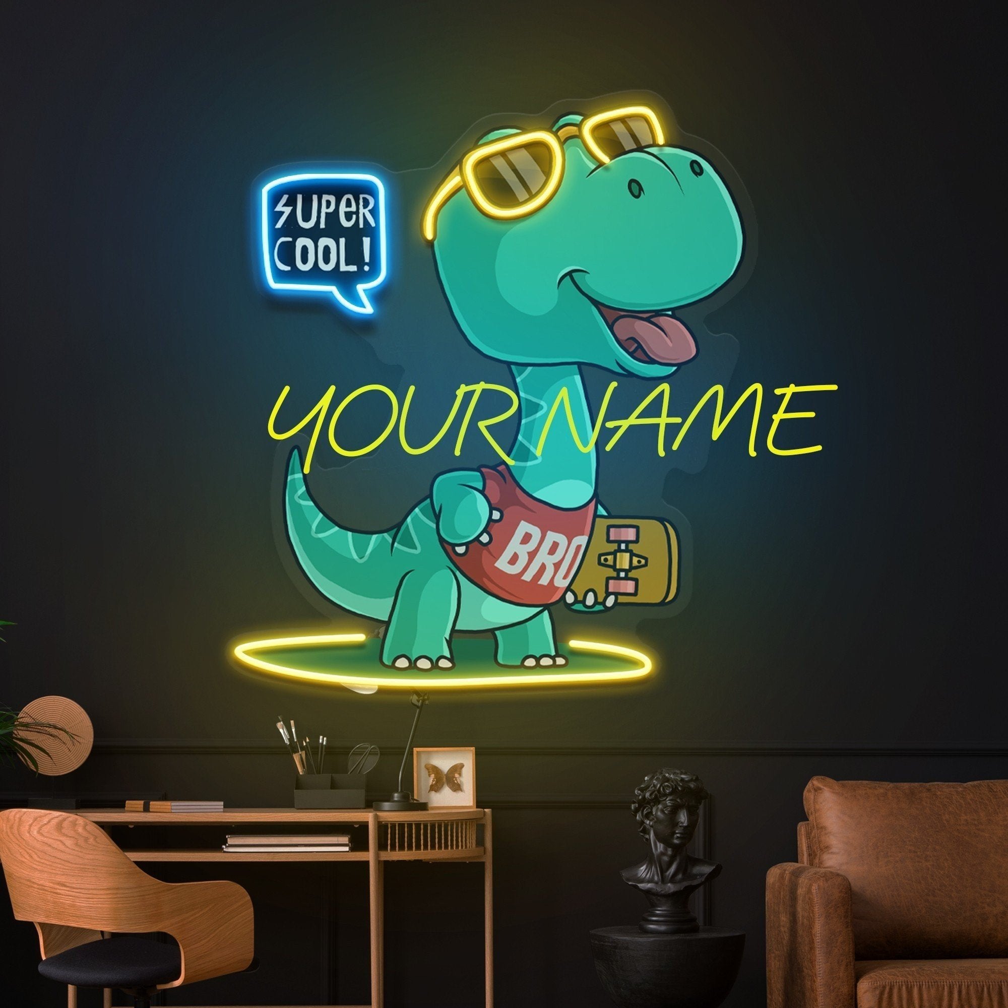 Custom Name Gift For Kids Dino Led Neon Sign Light custom-name-gift-for-kids-dino-led-neon-sign-light