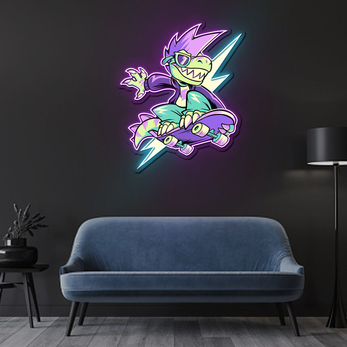 IT'S OKAY TO BE RAD Neon Sign x Acrylic Artwork