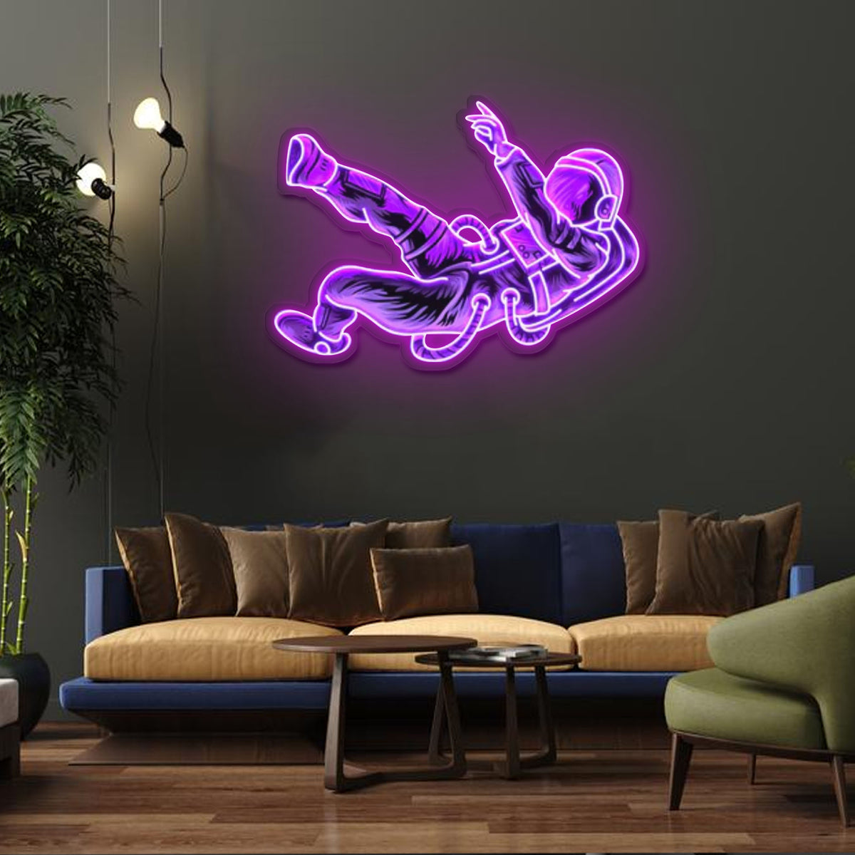 "Lost In Space" Neon x Acrylic Artwork