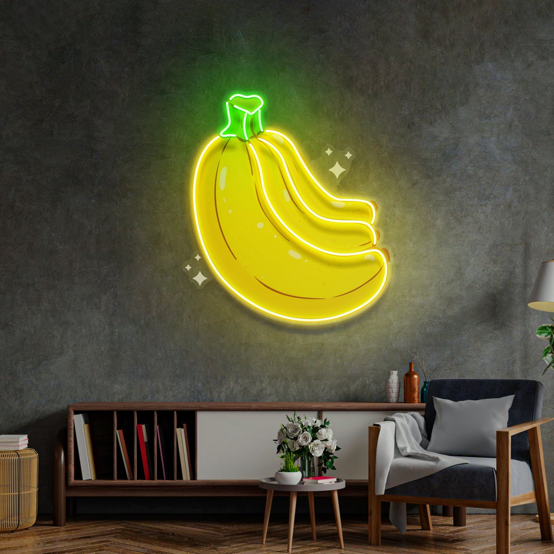 Bling Banana LED Neon Sign Light Pop Art