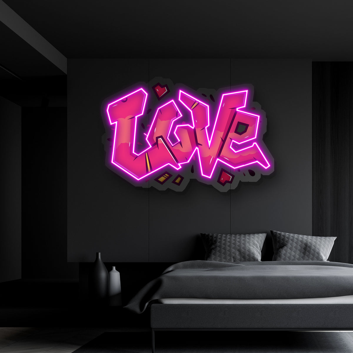 "Love" Neon x Acrylic Artwork
