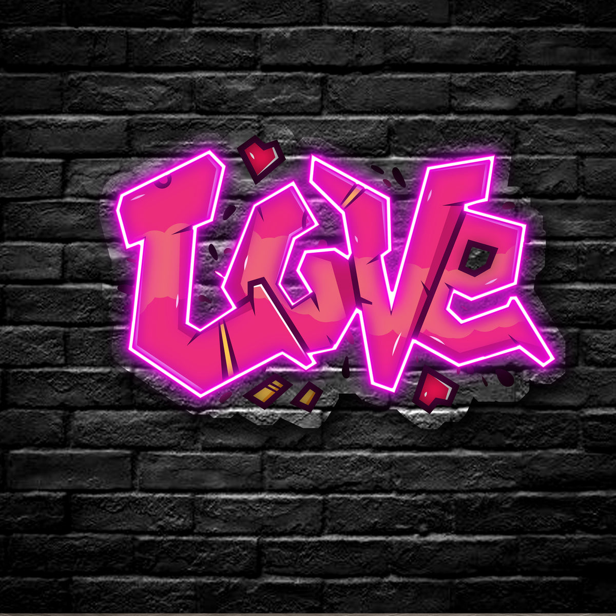 "Love" Neon x Acrylic Artwork