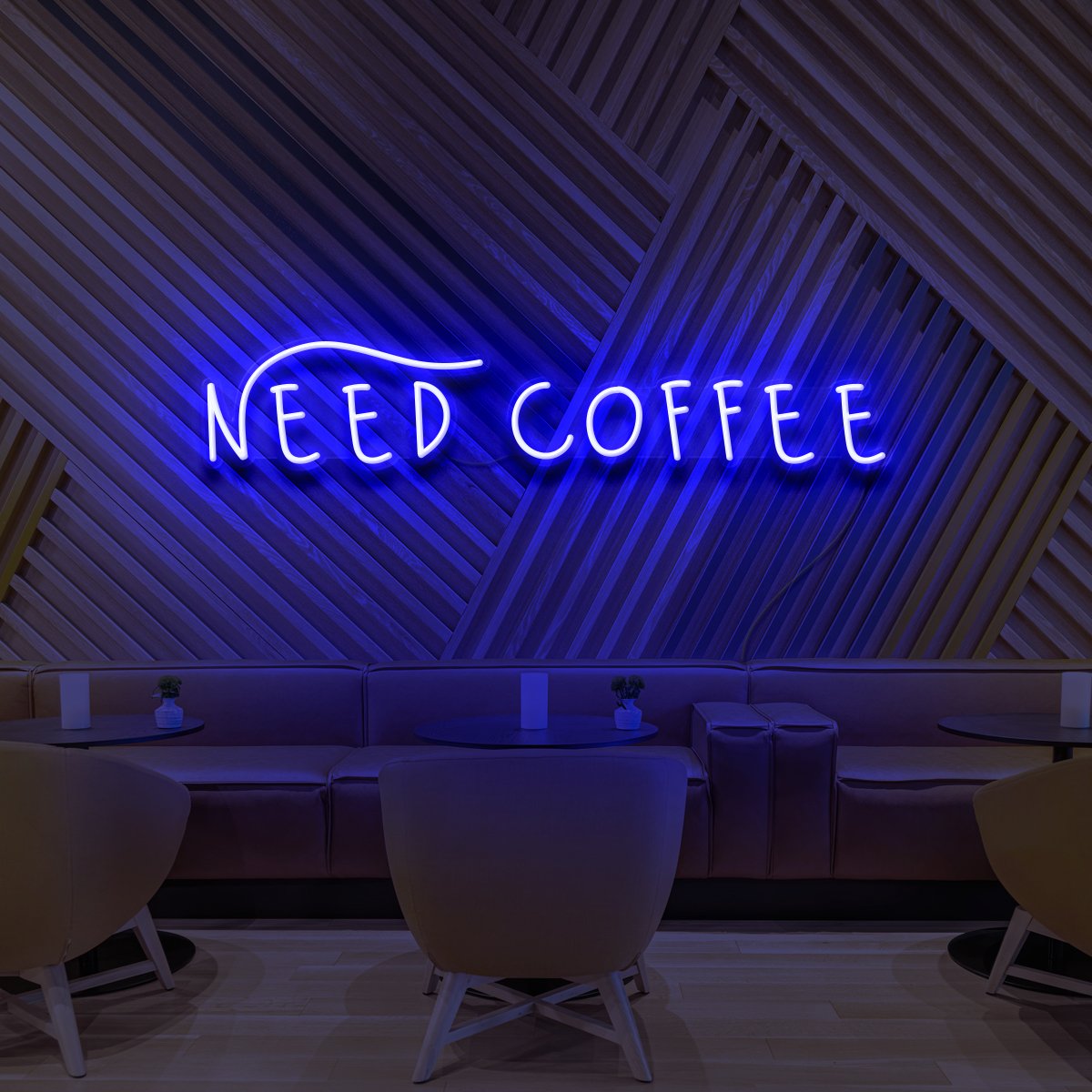 "Need Coffee" Neon Sign for Cafés