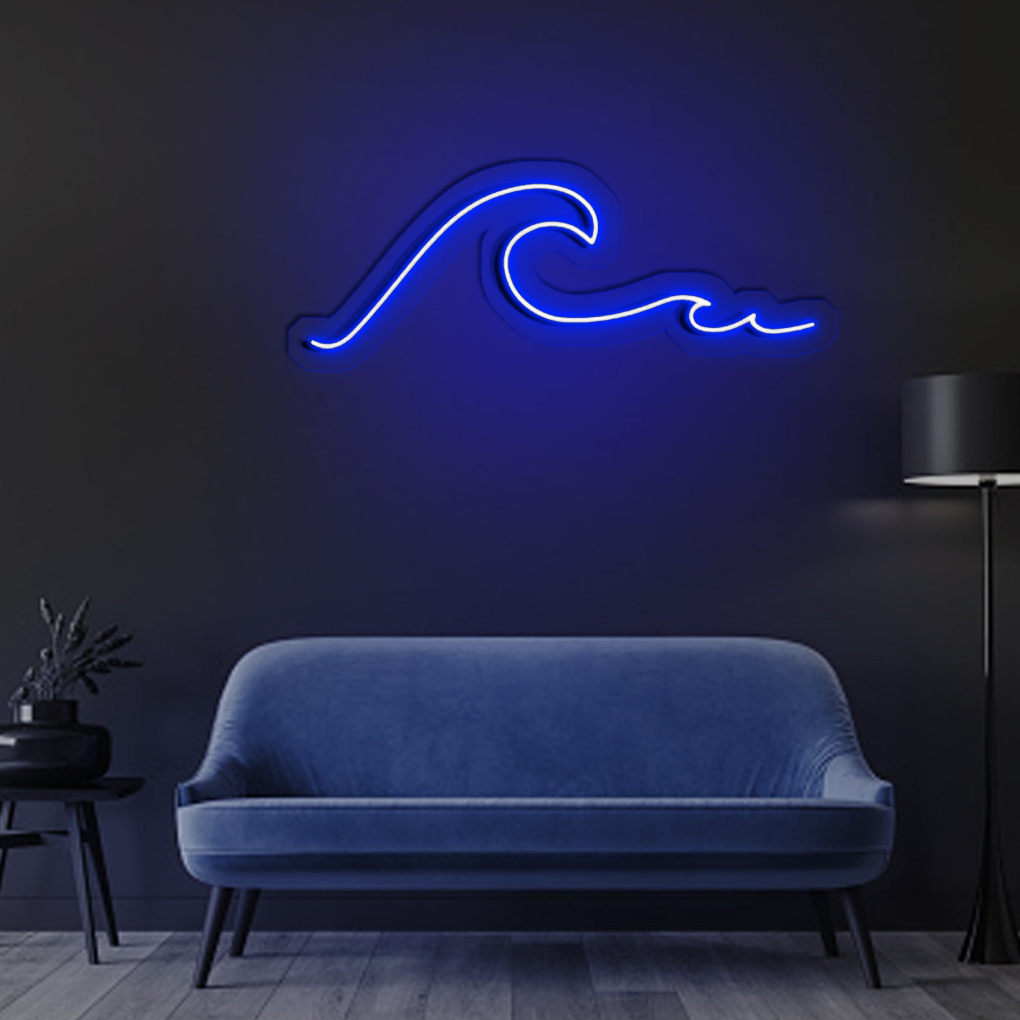 Ocean Waves Neon Sign top