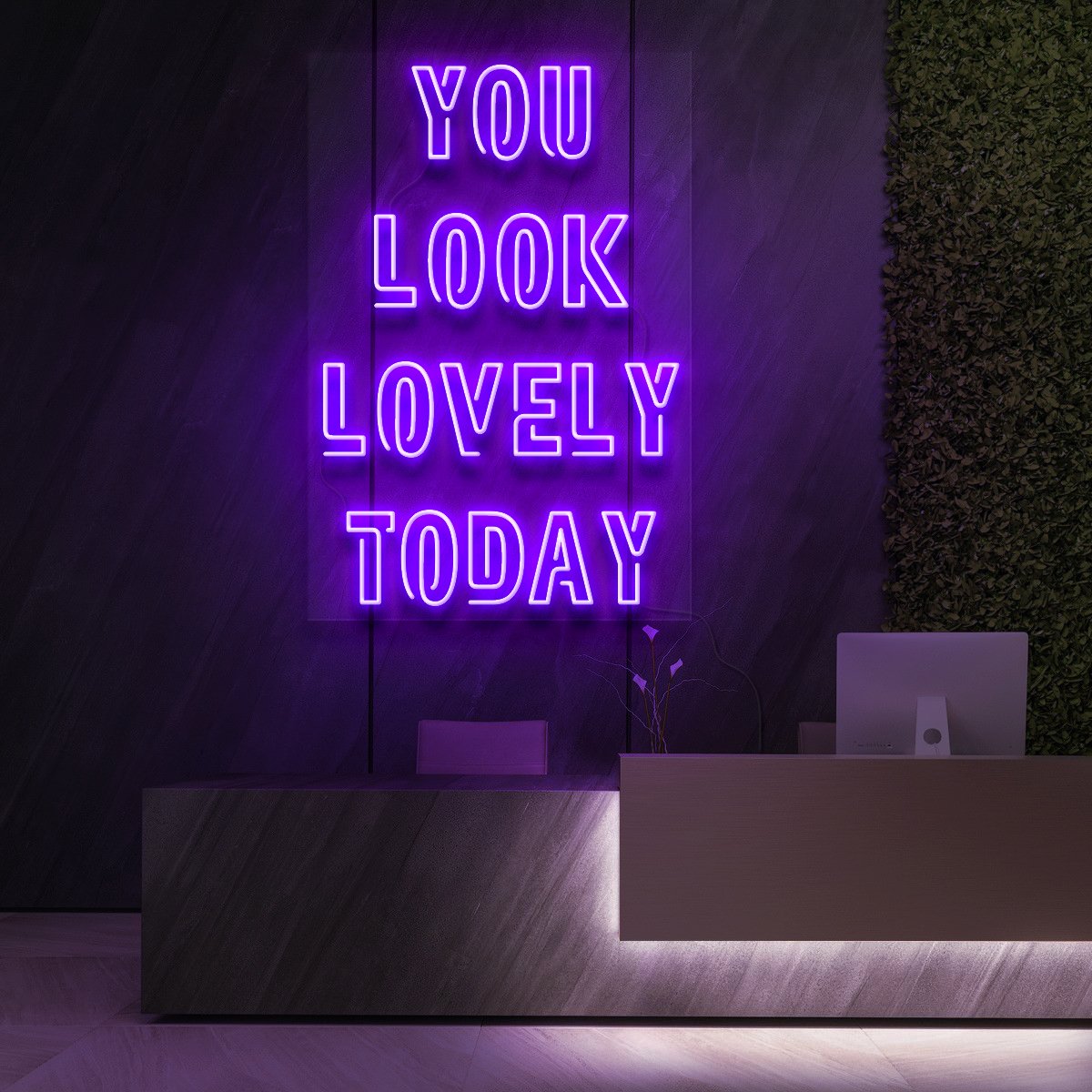 "You Look Lovely Today" Neon Sign for Beauty & Cosmetic Studios