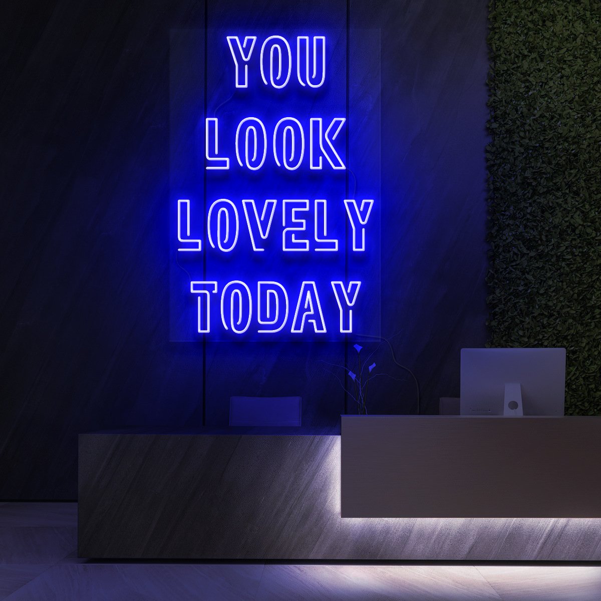 "You Look Lovely Today" Neon Sign for Beauty & Cosmetic Studios