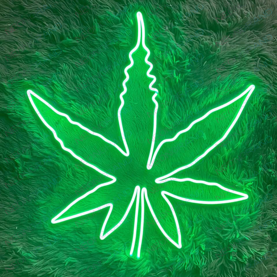 Weed Neon Sign | Unique Sign For Home Decoration