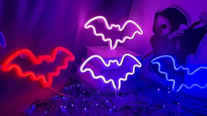Top 15 Popular Bat Neon Sign Ideas for Halloween 