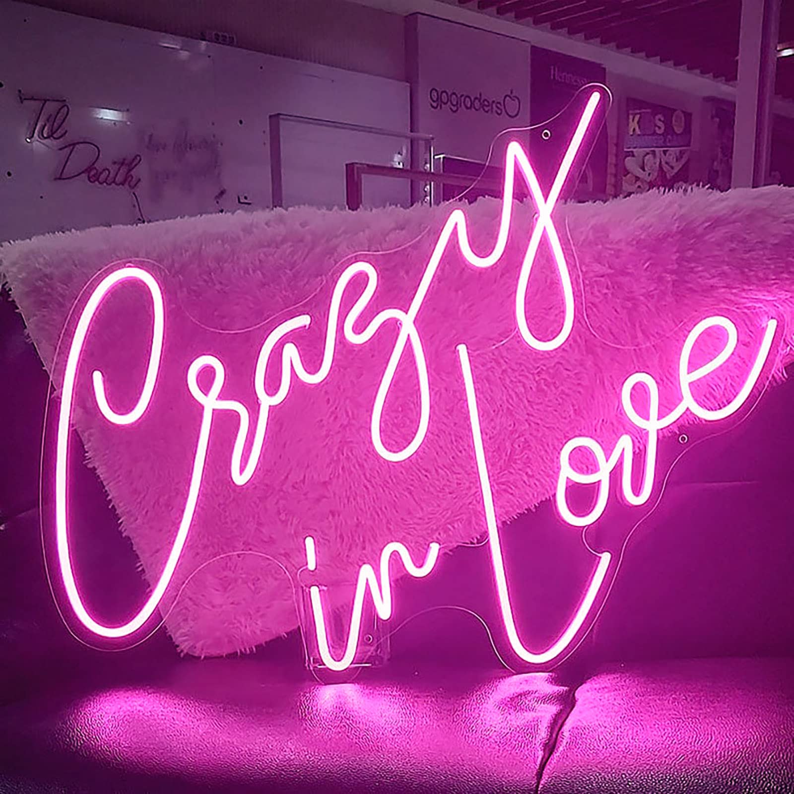 crazy in love neon sign cover