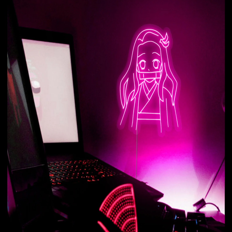 Bring The Shine Of Nezuko Neon Sign To Your Room