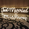 just married neon sign cover