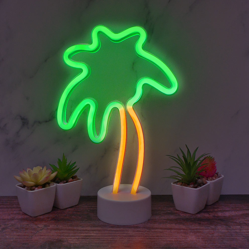 neon palm tree cover