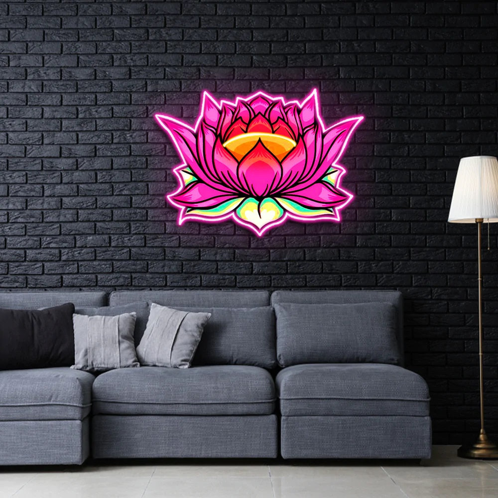 Neon Peony Wallpaper - Brighten Up Your Walls