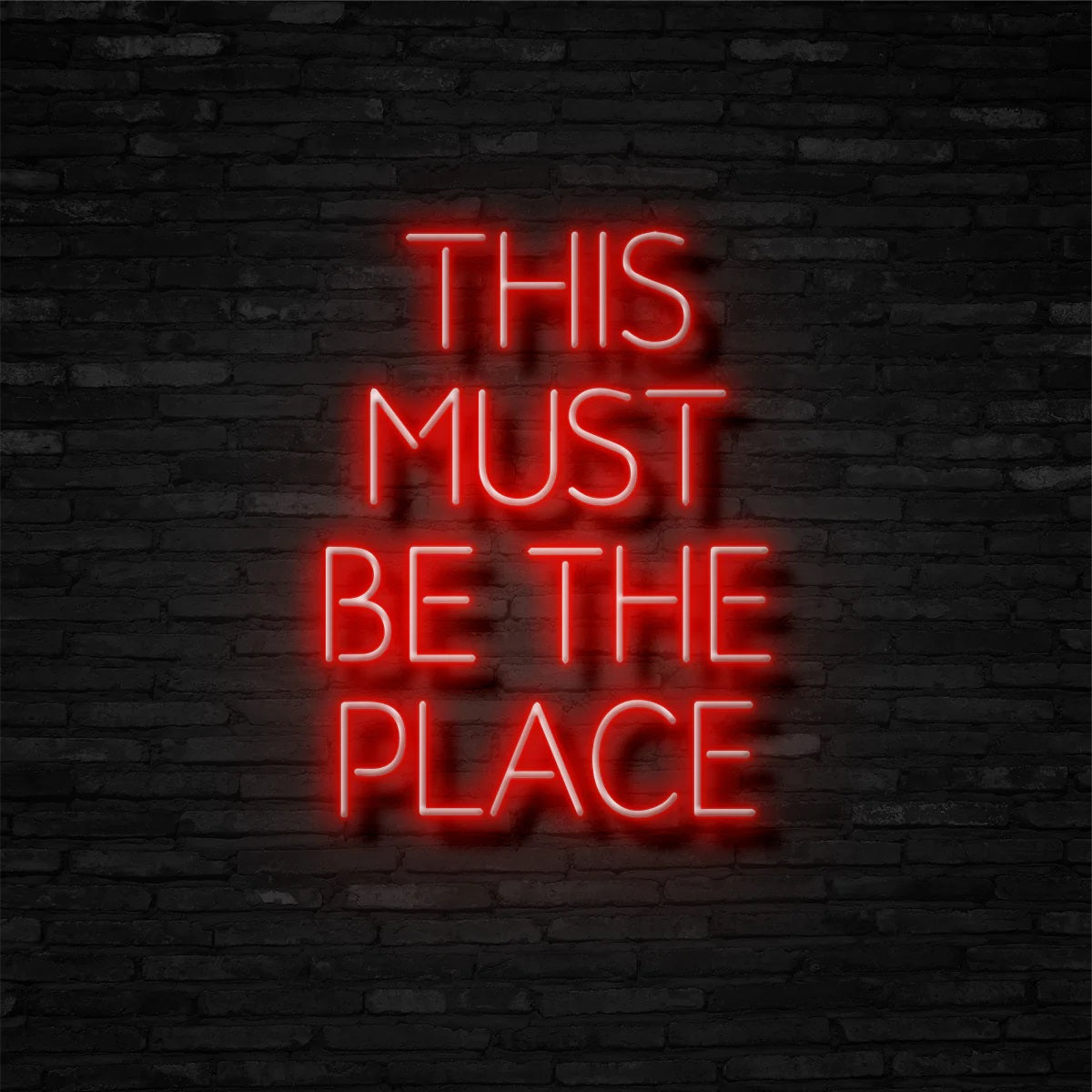 This must be the place neon sign 