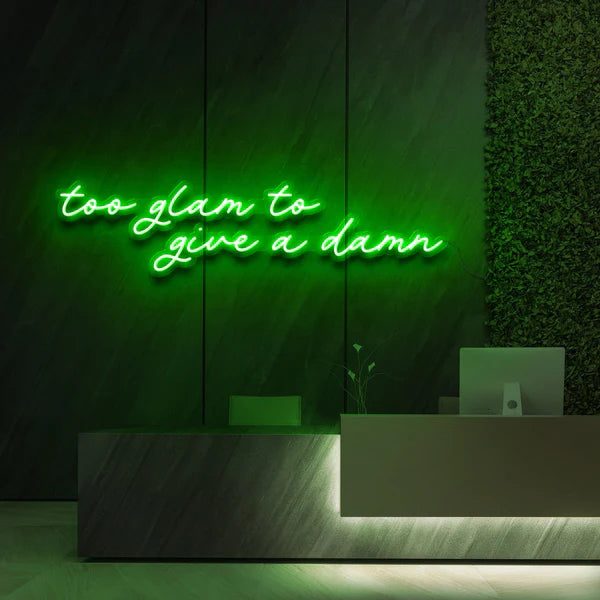 green neon sign aesthetic cover