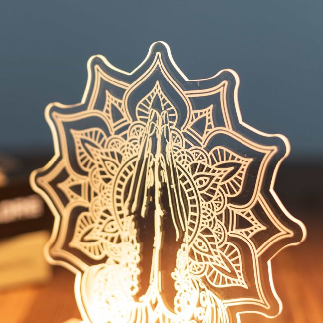 Spiritual Meditation Gift Yoga Night Light SGTN024