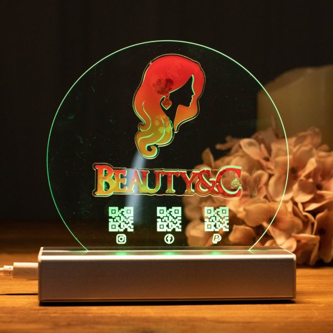 Custom 3D LED Logo Night Light SGTN033