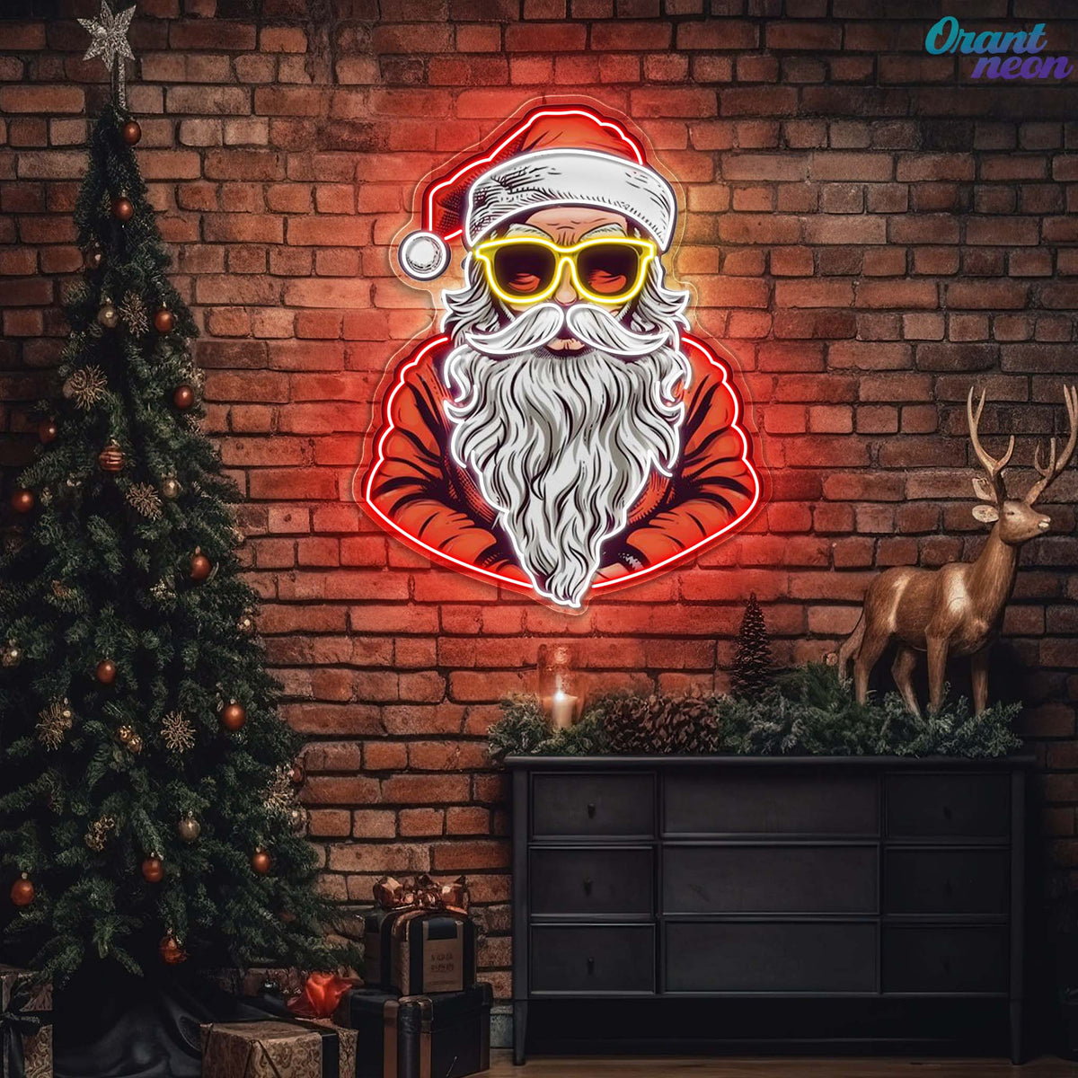 Cool Santa Clause Neon Sign Light Artwork Collection