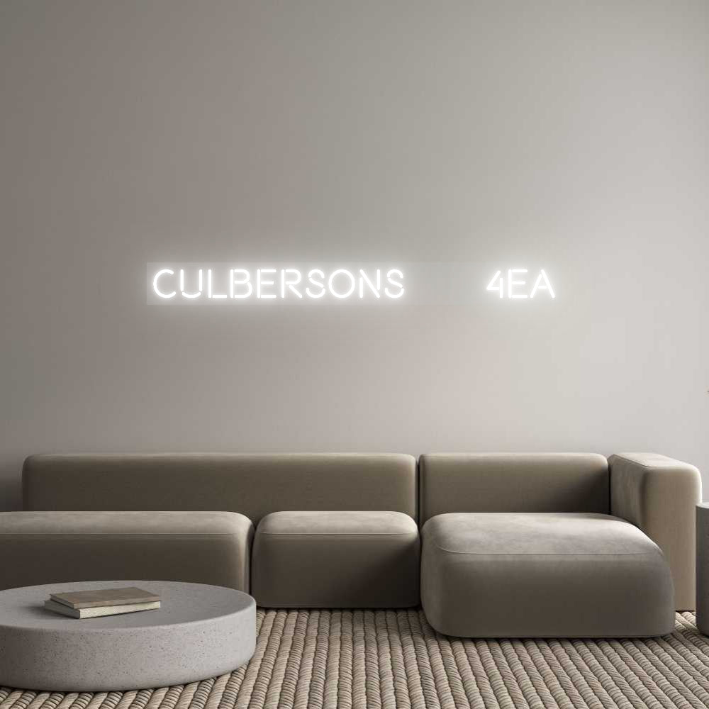 Custom Neon: CULBERSONS ...