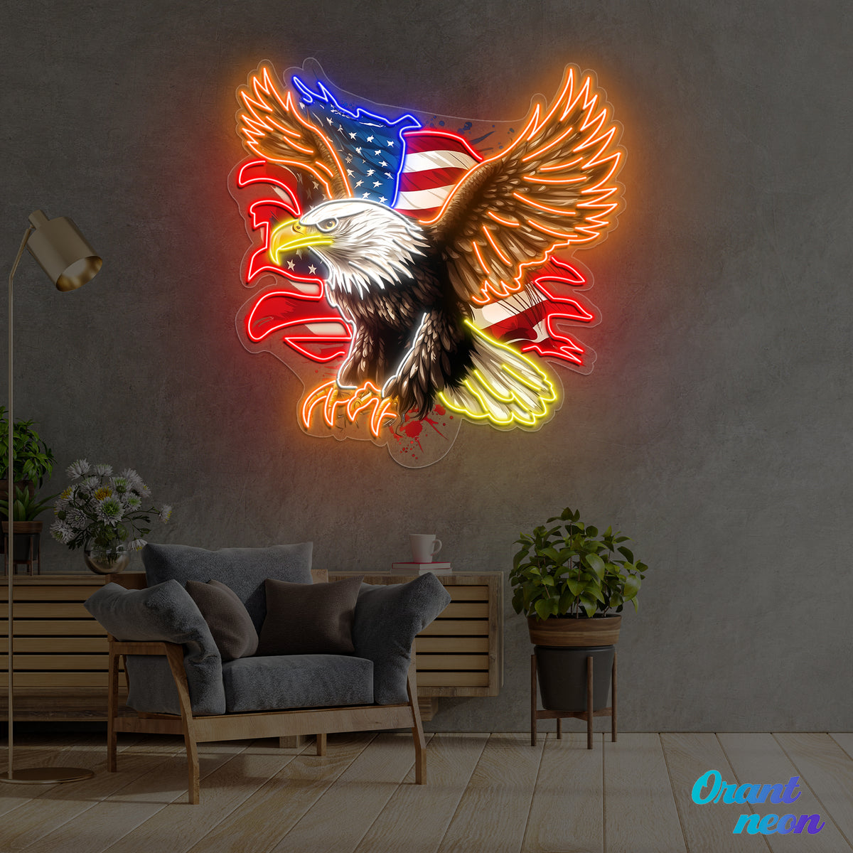 Patriotic Eagle - US Flag