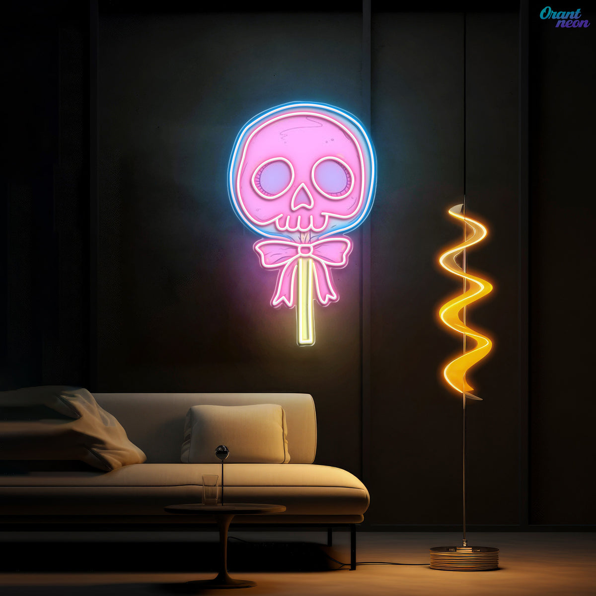 Love Blooms in the Graveyard Neon Sight Light Artwork