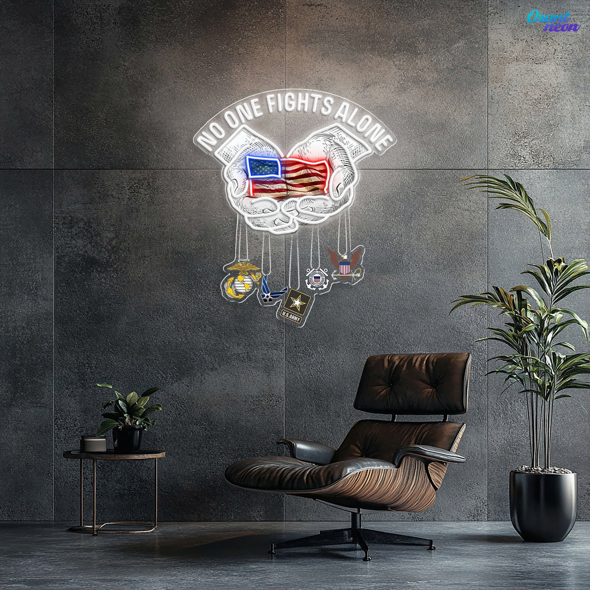 Brave & Bright: Neon Tribute to Veterans Neon Sign Light Artwork