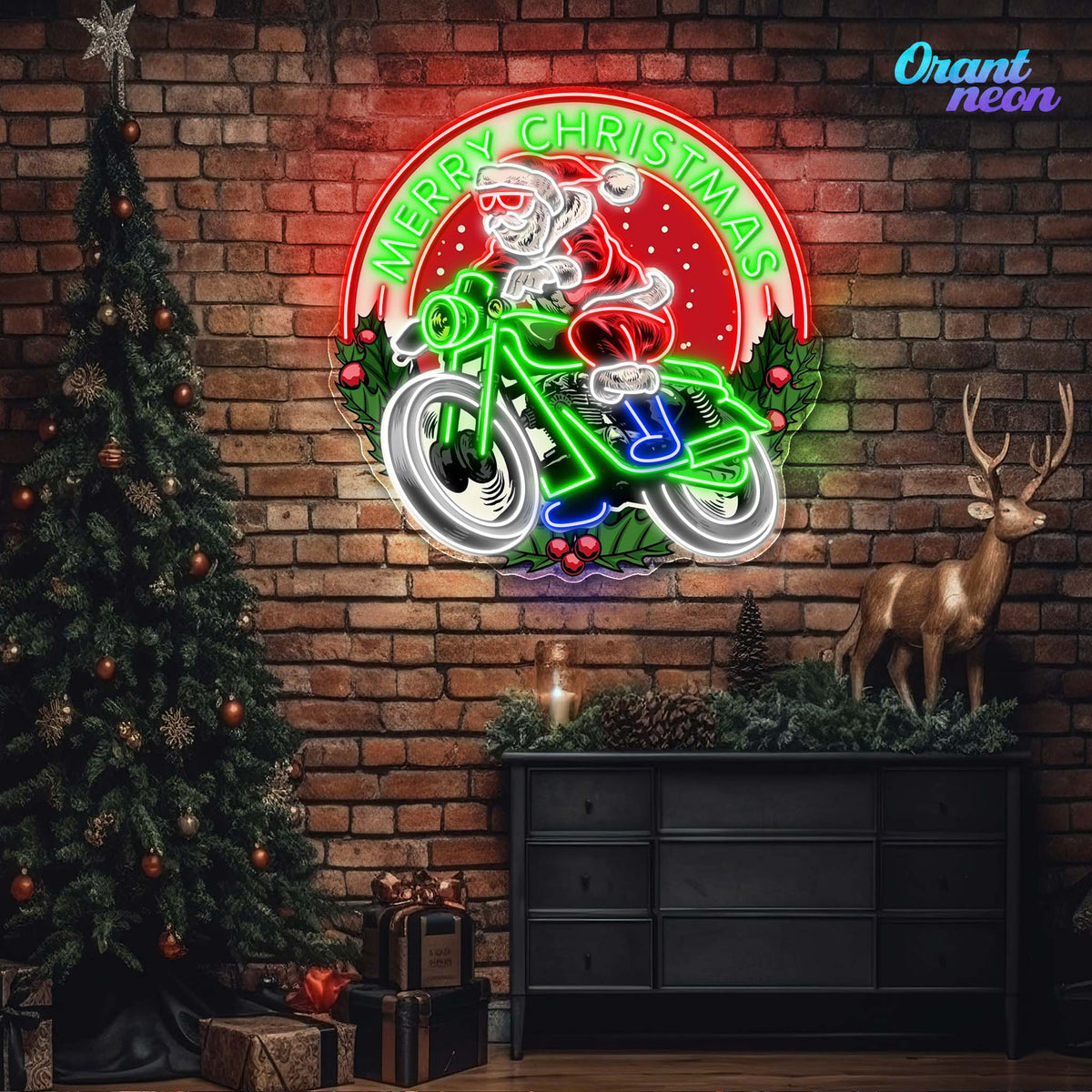 Christmas Cruiser Neon Sign Light Artwork