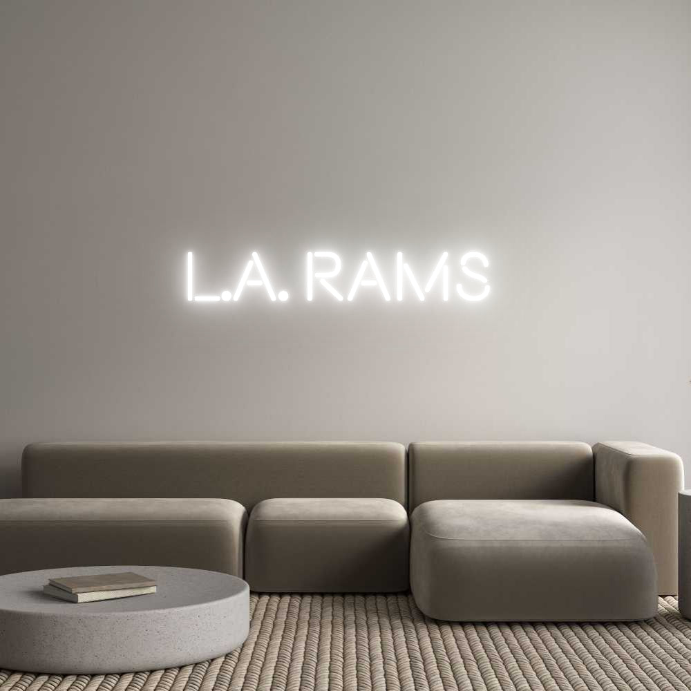 Custom Neon: L.A. RAMS