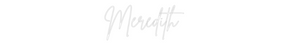 Custom Neon: Meredith