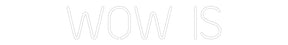 Custom Neon: WOW IS