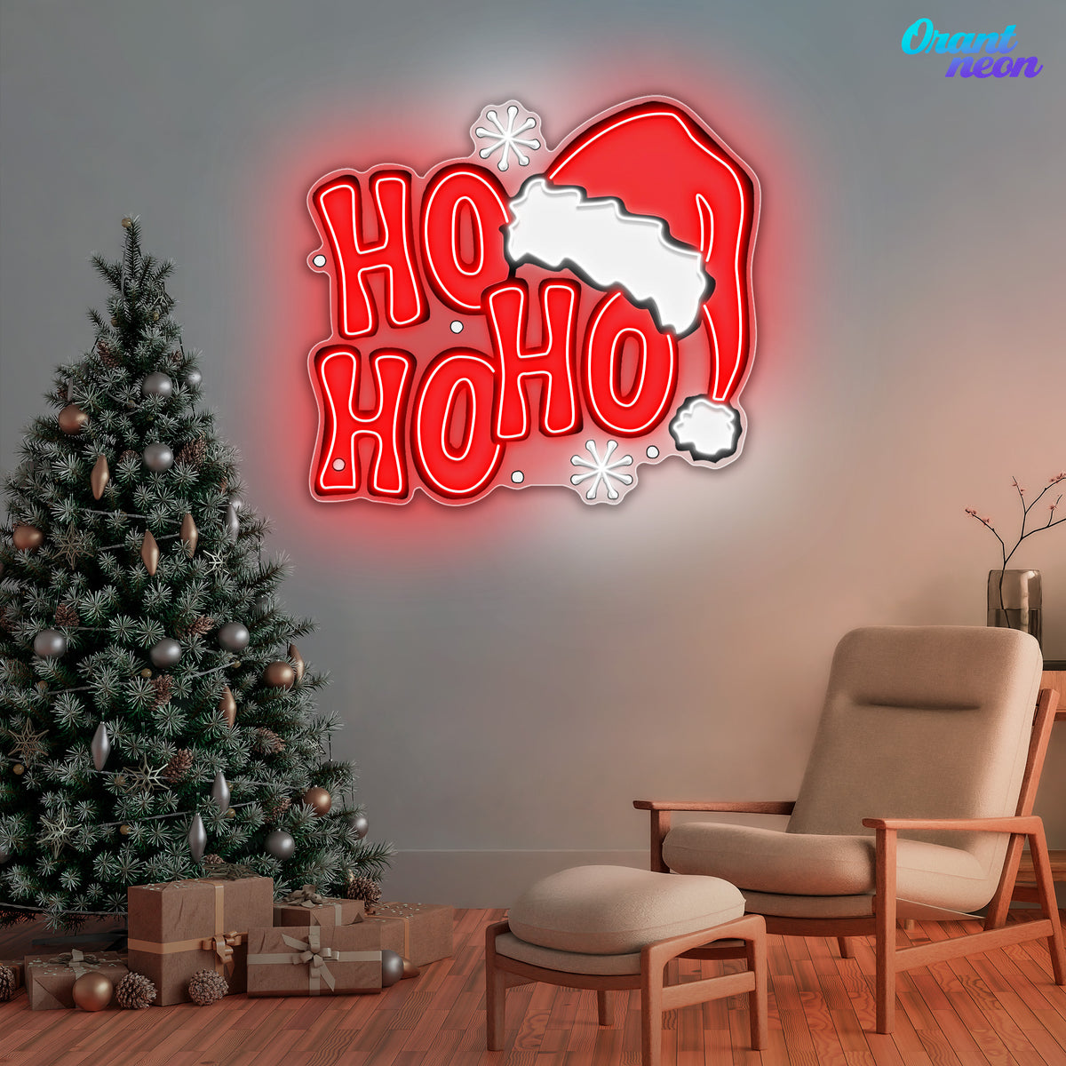 Ho Ho Ho-lly Jolly Neon Sign Light Artwork