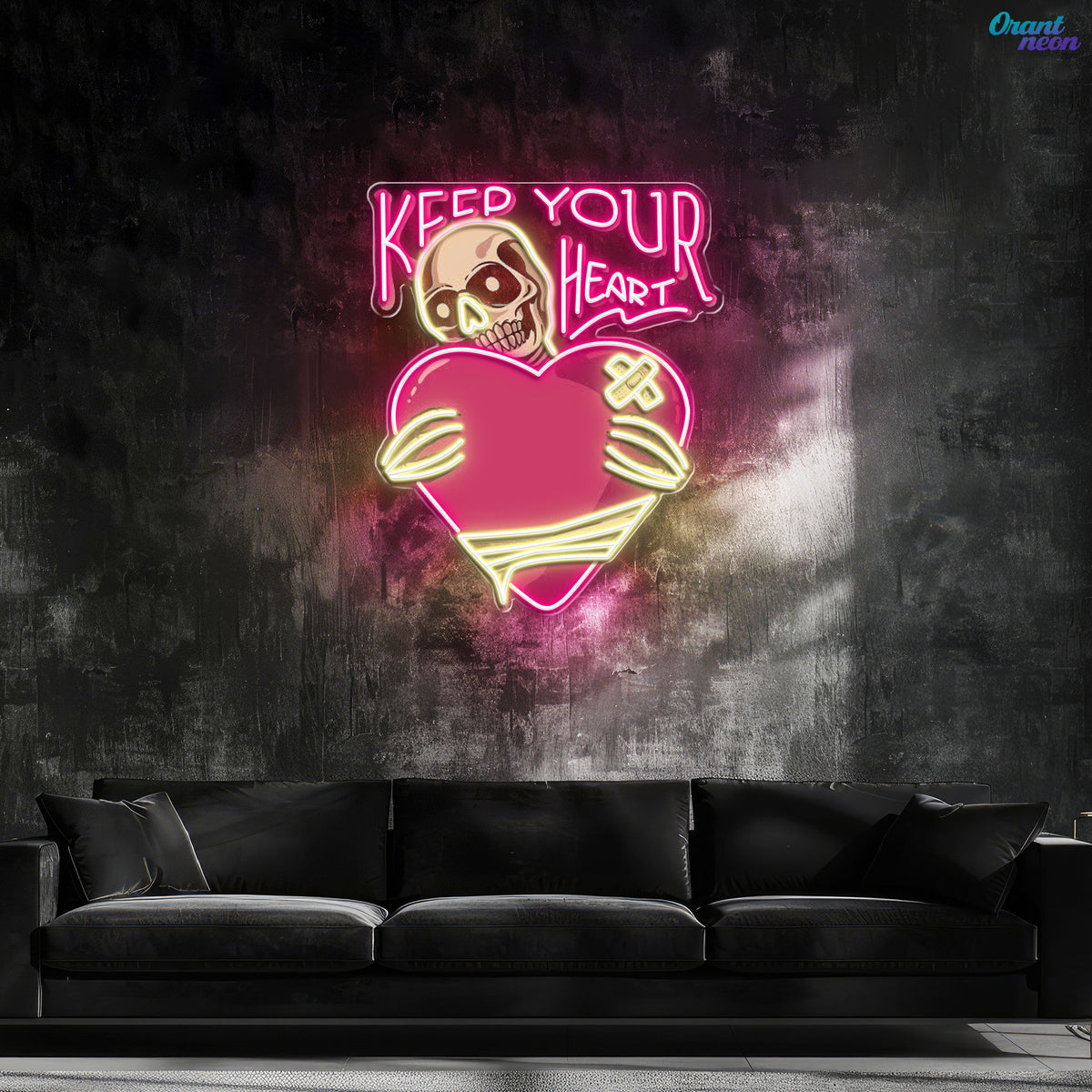 Rattle My Heart: Love to the Bone Best Gift For Valentine Neon Sight Light Artwork