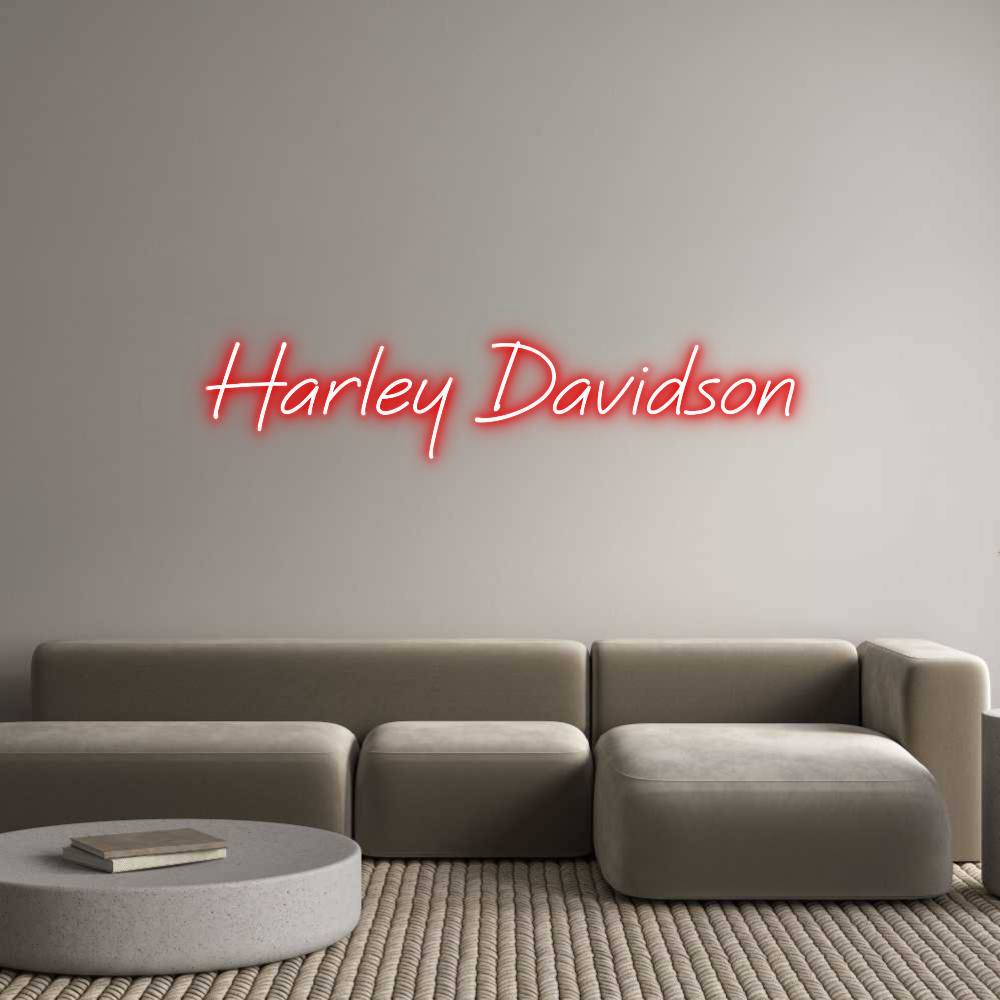 Custom Neon: Harley Davidson