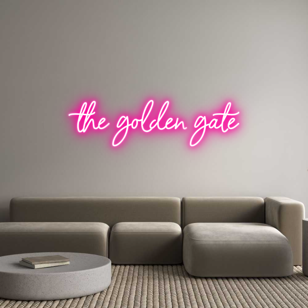 Custom Neon: the golden gate