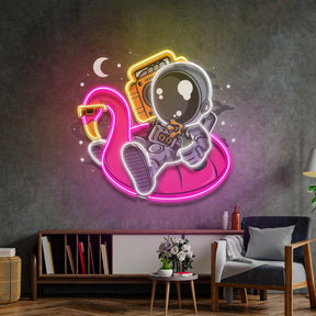 Astronaut Floaties Ballon LED Neon Sign Light Pop Art